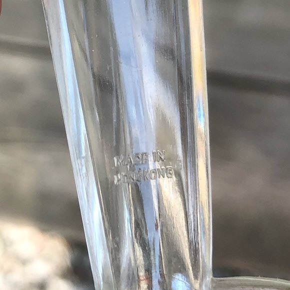 Vintage Florida Tropical Hand Painted Souvenir Salad Service Clear Plastic - Picture 3 of 4